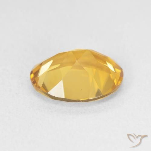 Citrine Gemstone in 11 x 9 mm (calibrated) Size for Sale, Citrine Stone in Golden Color