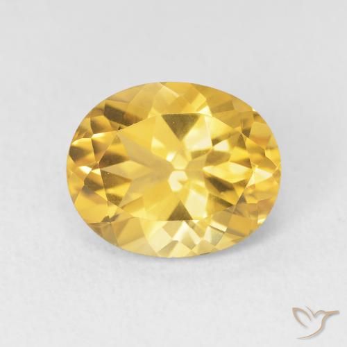 3.55ct Natural Golden Citrine, Oval, VVS