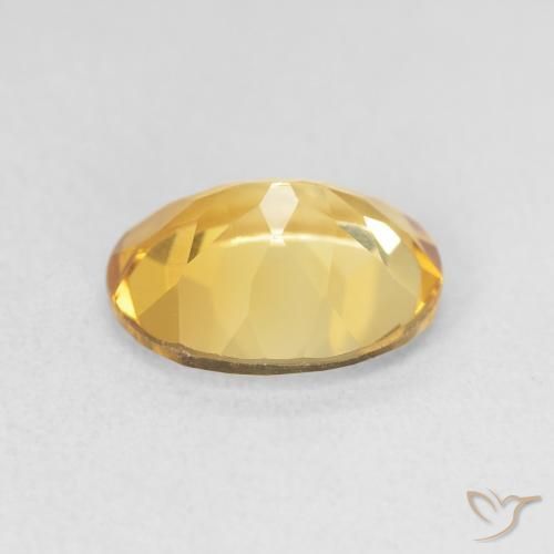 Citrine Gemstone in 11 x 9 mm (calibrated) Size for Sale, Citrine Stone in Deep Gold Color