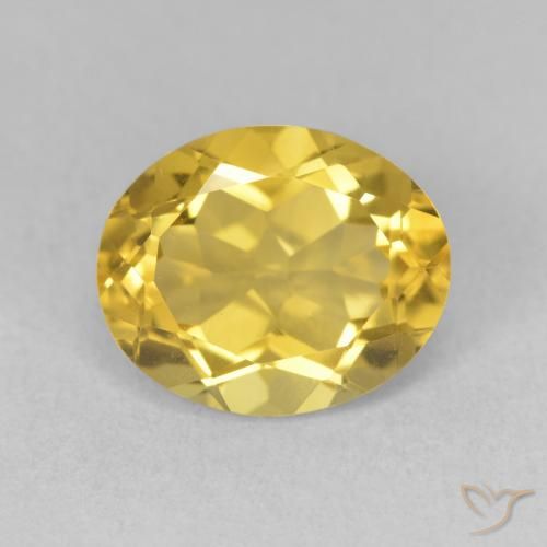 3.32ct Natural Golden Orange Citrine, Oval, VVS-VS