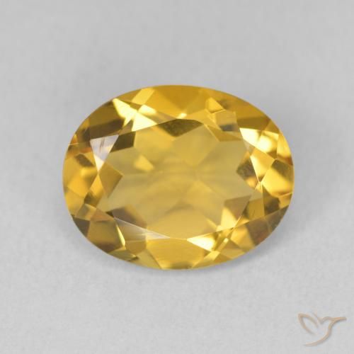 3.14ct Natural Golden Citrine, Oval, VVS-VS