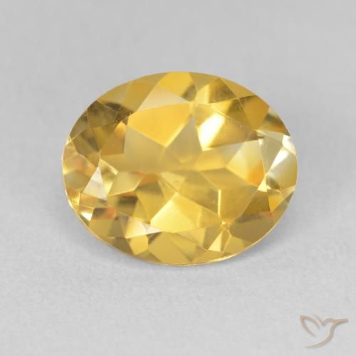 3.51ct Natural Golden Orange Citrine, Oval, VVS