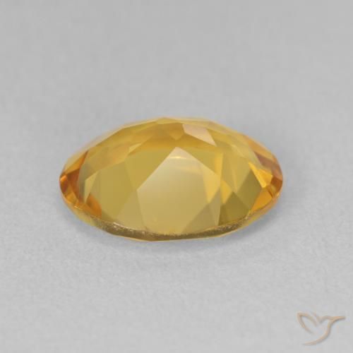 Citrine Gemstone in 11 x 9 mm (calibrated) Size for Sale, Citrine Stone in Medium Golden Color