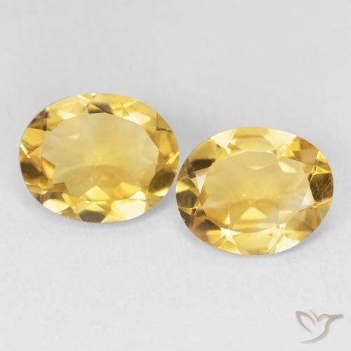 5.23ctw Natural Golden Citrine, Oval, VVS-VS