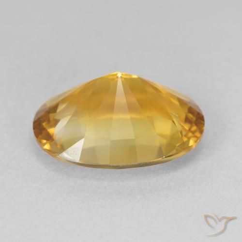 Citrine Gemstone in 14.5 x 11.2 mm Size for Sale, Citrine Stone in Medium Light-Golden Color