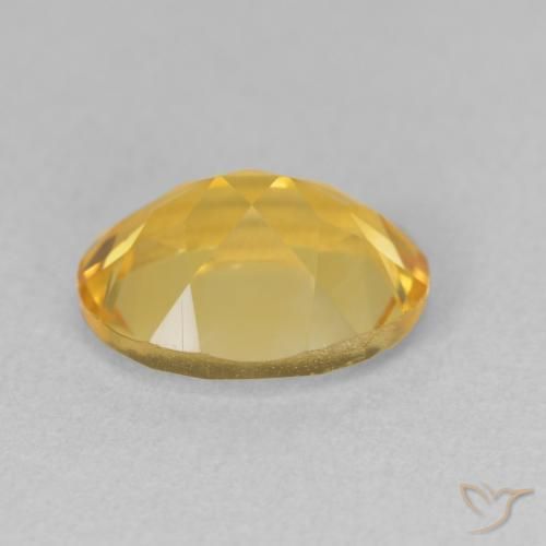Citrine Gemstone in 11 x 9 mm (calibrated) Size for Sale, Citrine Stone in Medium Golden Color