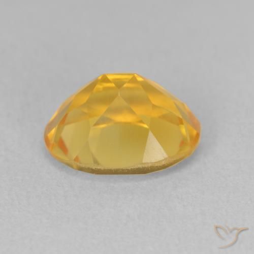 Citrine Gemstone in 11 x 9 mm (calibrated) Size for Sale, Citrine Stone in Bright Gold Color