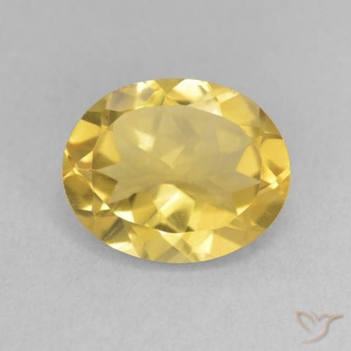 3.18ct Natural Golden Orange Citrine, Oval, VVS-VS