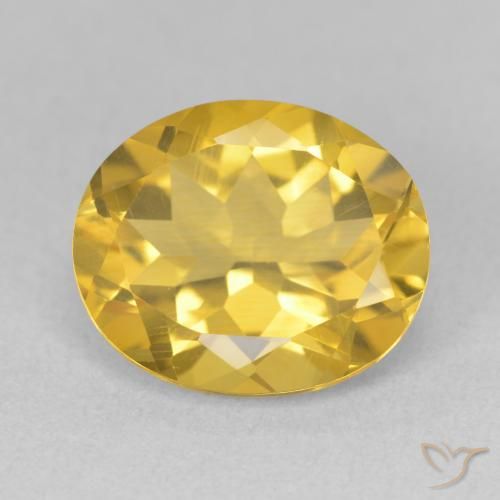 4.36ct Natural Golden Orange Citrine, Oval, VS