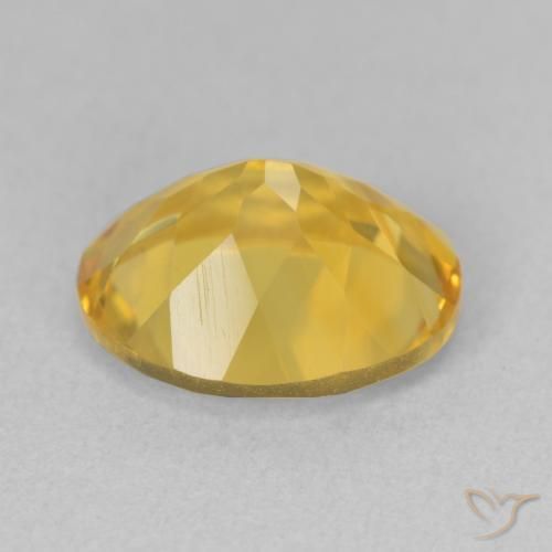 Citrine Gemstone in 12 x 10 mm (calibrated) Size for Sale, Citrine Stone in Golden Orange Color