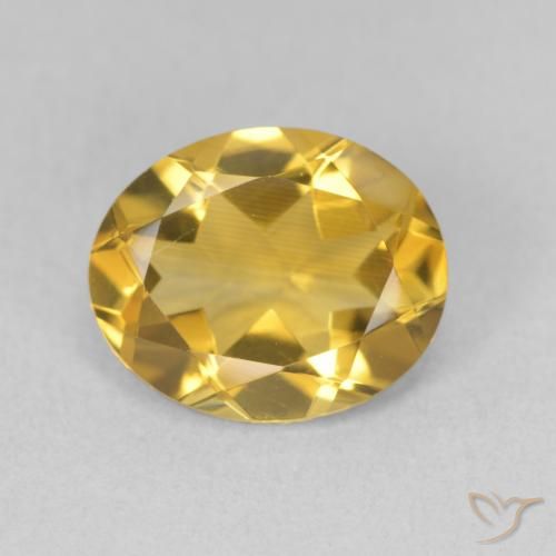 3.03ct Natural Golden Citrine, Oval, VS