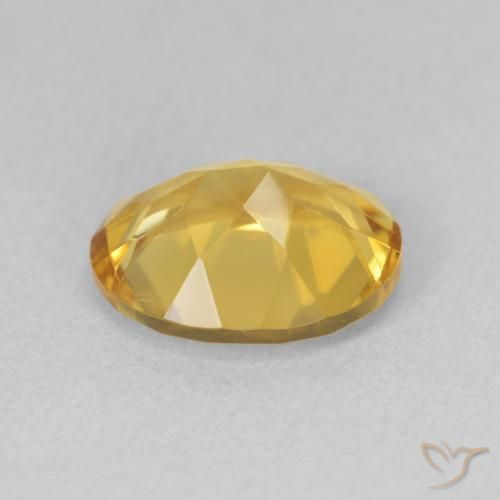 Citrine Gemstone in 11 x 9 mm (calibrated) Size for Sale, Citrine Stone in Golden Color