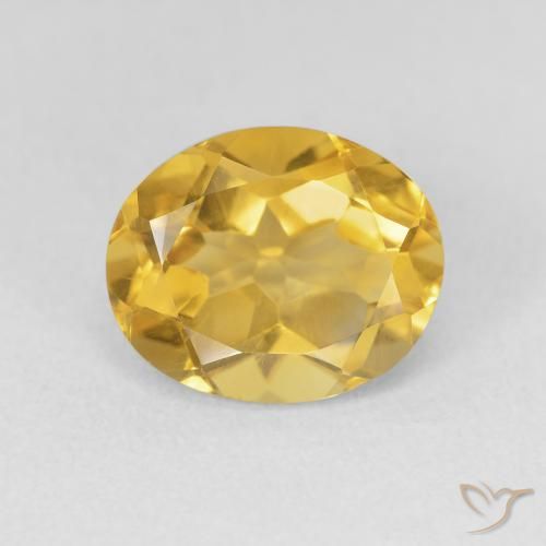 3.32ct Natural Golden Orange Citrine, Oval, VVS-VS