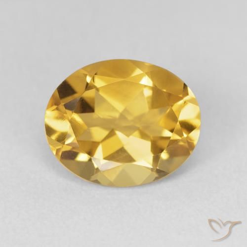 3.48ct Natural Golden Citrine, Oval, VVS-VS