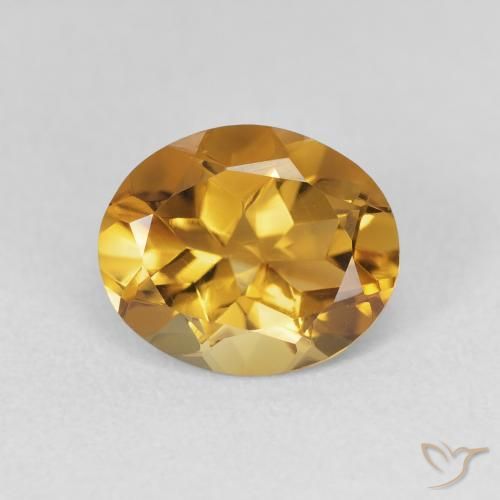 3.06ct Natural Orange-Gold Citrine, Oval, VVS-VS
