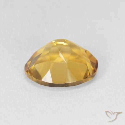 Citrine Gemstone in 11 x 9 mm (calibrated) Size for Sale, Citrine Stone in Orange-Gold Color