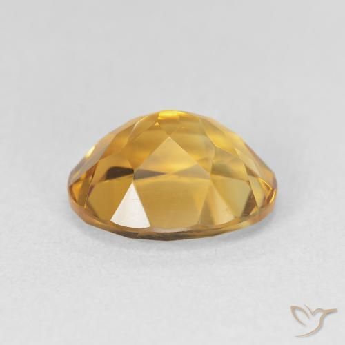 Citrine Gemstone in 11 x 9 mm (calibrated) Size for Sale, Citrine Stone in Medium Orange-Gold Color