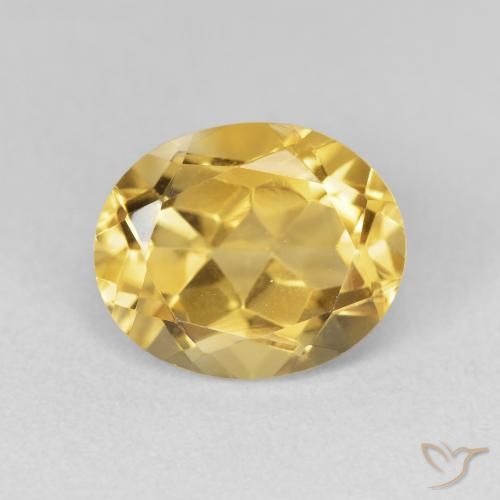 3.43ct Natural Golden Citrine, Oval, VVS-VS