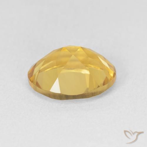 Citrine Gemstone in 11 x 9 mm (calibrated) Size for Sale, Citrine Stone in Medium Golden Color