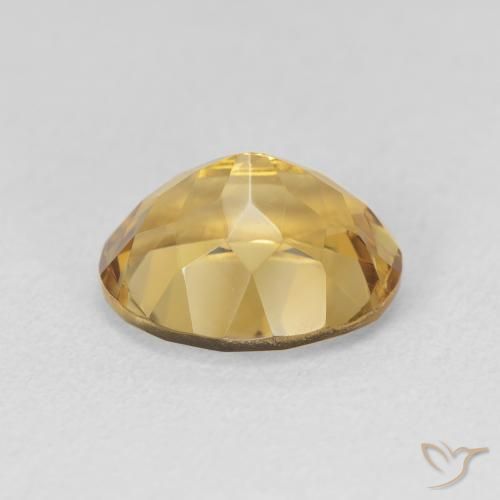 Citrine Gemstone in 11 x 9 mm (calibrated) Size for Sale, Citrine Stone in Medium Gold Color
