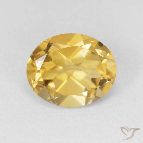 3.59ct Natural Golden Orange Citrine, Oval, VVS-VS