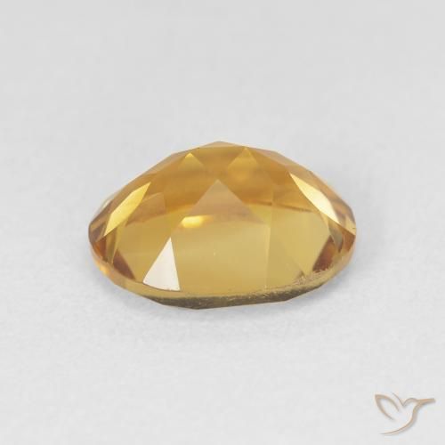 Citrine Gemstone in 11 x 9 mm (calibrated) Size for Sale, Citrine Stone in Medium Dark-Golden Color