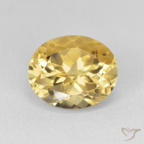 4.03ct Natural Golden Orange Citrine, Oval, VVS-VS