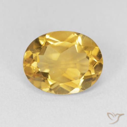 3.18ct Natural Golden Citrine, Oval, VVS-VS
