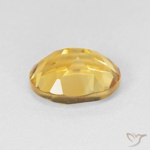 Citrine Gemstone in 11 x 9 mm (calibrated) Size for Sale, Citrine Stone in Golden Color