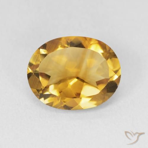 3.11ct Natural Golden Orange Citrine, Oval, VVS-VS