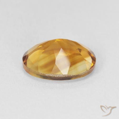 Citrine Gemstone in 11 x 9 mm (calibrated) Size for Sale, Citrine Stone in Golden Orange Color