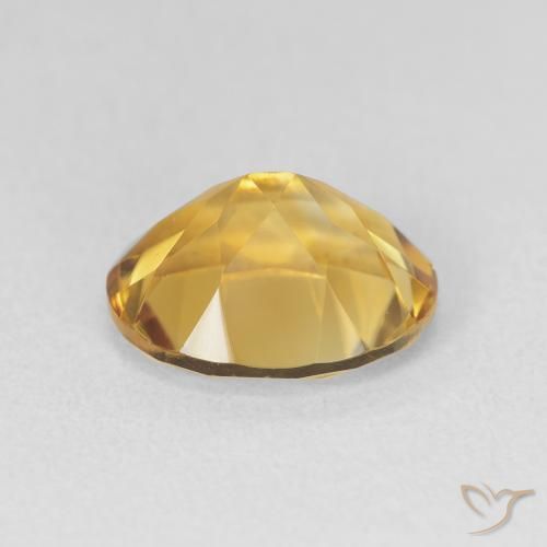 Citrine Gemstone in 11 x 9 mm (calibrated) Size for Sale, Citrine Stone in Deep Gold Color