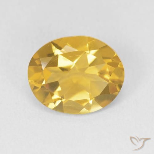 3.05ct Natural Medium Golden Citrine, Oval, VVS-VS