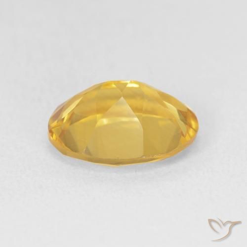 Citrine Gemstone in 11 x 9 mm (calibrated) Size for Sale, Citrine Stone in Medium Golden Color