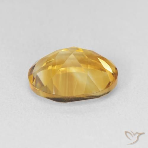 Citrine Gemstone in 11 x 9 mm (calibrated) Size for Sale, Citrine Stone in Deep Gold Color