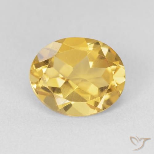 3.52ct Natural Deep Gold Citrine, Oval, VVS-VS