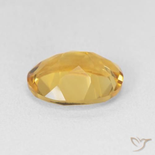 Citrine Gemstone in 11 x 9 mm (calibrated) Size for Sale, Citrine Stone in Medium Light-Golden Color