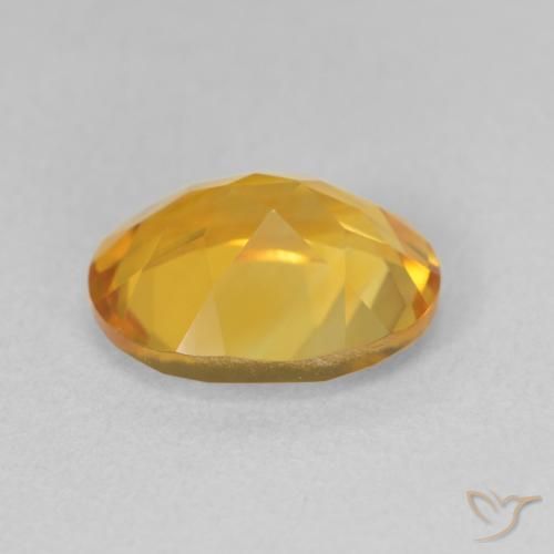 Citrine Gemstone in 11 x 9 mm (calibrated) Size for Sale, Citrine Stone in Medium Gold Color