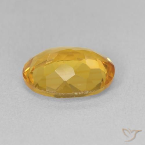 Citrine Gemstone in 11 x 9 mm (calibrated) Size for Sale, Citrine Stone in Bright Gold Color