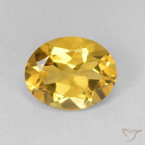 3.03ct Natural Golden Citrine, Oval, VVS-VS