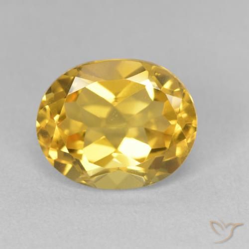 3.54ct Natural Golden Citrine, Oval, VVS-VS