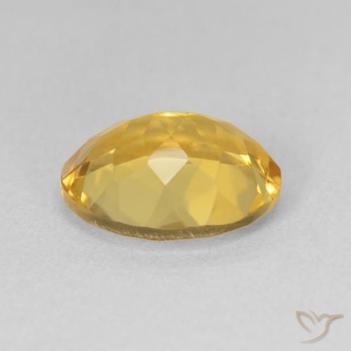 Citrine Gemstone in 11 x 9 mm (calibrated) Size for Sale, Citrine Stone in Golden Color