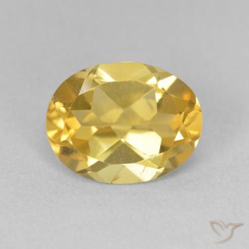 2.87ct Natural Golden Orange Citrine, Oval, VVS-VS