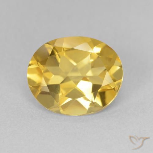 2.94ct Natural Golden Orange Citrine, Oval, VVS-VS