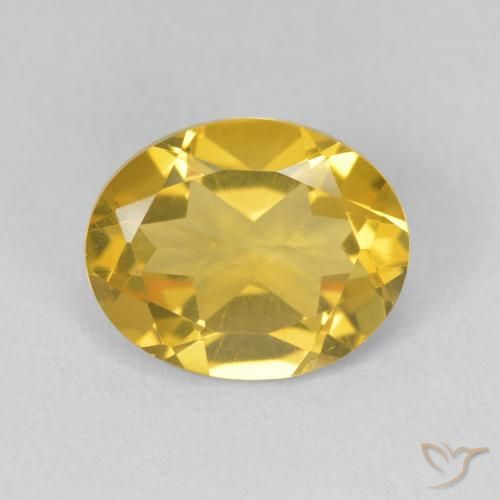 3.02ct Natural Medium Golden Citrine, Oval, VVS-VS