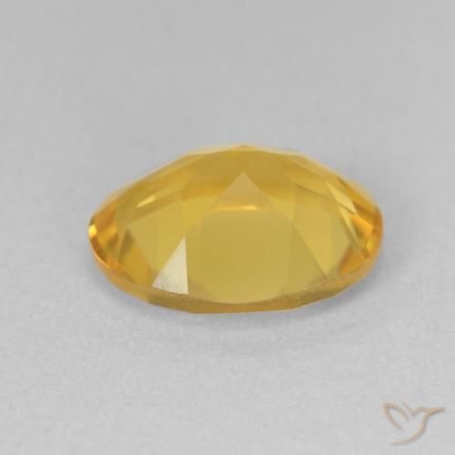 Citrine Gemstone in 11 x 9 mm (calibrated) Size for Sale, Citrine Stone in Medium Golden Color