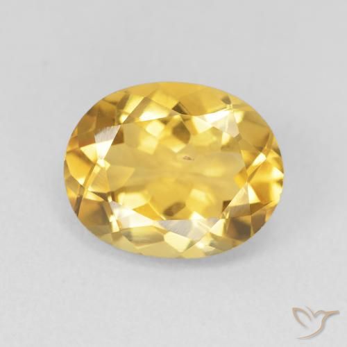3.30ct Natural Deep Gold Citrine, Oval, VVS