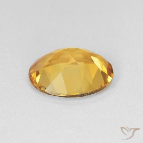 Citrine Gemstone in 11 x 9 mm (calibrated) Size for Sale, Citrine Stone in Golden Color