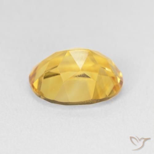 Citrine Gemstone in 11 x 9 mm (calibrated) Size for Sale, Citrine Stone in Deep Gold Color