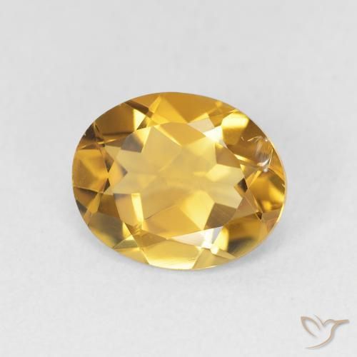 2.79 ct Golden Citrine Stone, Natural Citrine in Oval Facet Shape for Sale